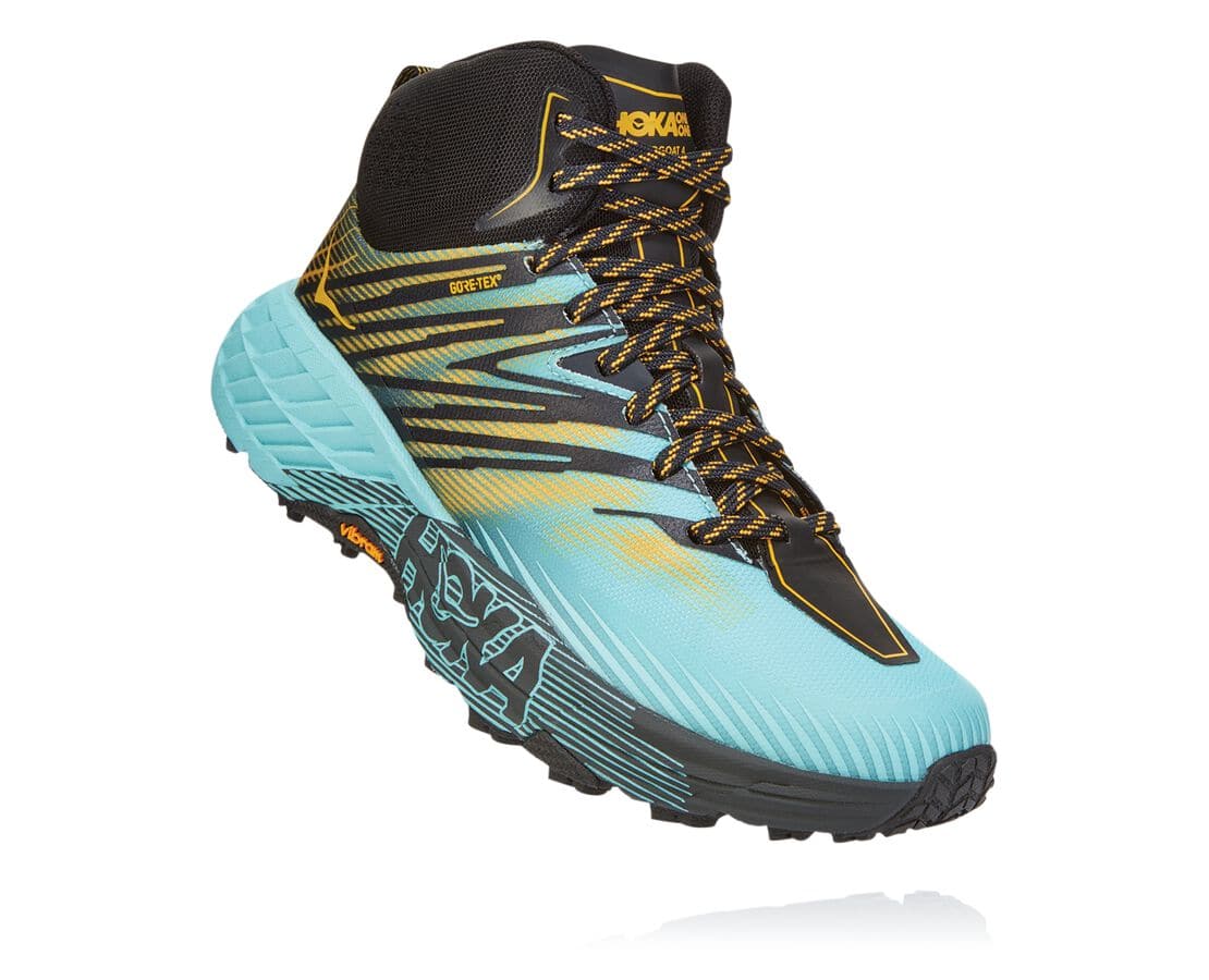 Hoka One One Speedgoat Mid Gore-Tex 2 South Africa - Womens Trail Running Shoes - Gold,WRIBX-9245